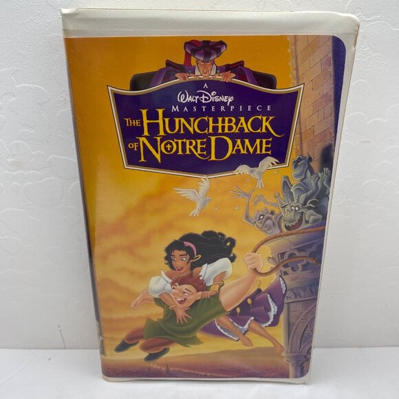 Vtg Walt Disney Masterpiece The Hunchback Of Notre Dame VHS Tape Clamshell Case - Picture 1 of 9
